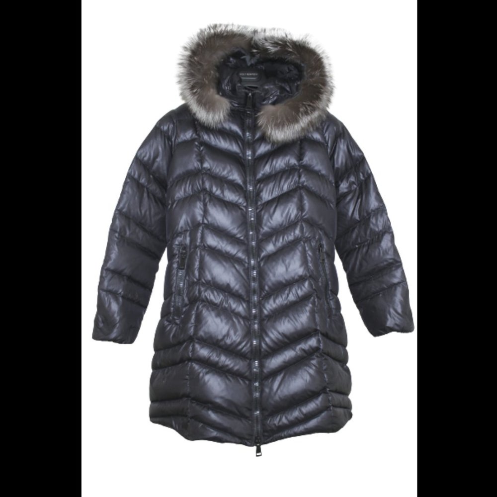 Moncler Brique Womens Puffer Coat Jacket 0 XS Parka Quilted down feather fill